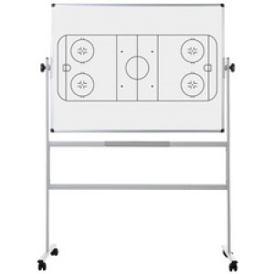 Bi-Office mobiel whiteboard ijshoekeyveld, magnetisch, 120×90 cm