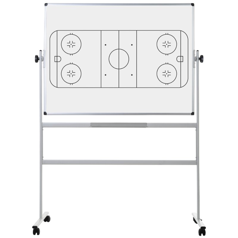 Bi-Office mobiel whiteboard ijshoekeyveld, magnetisch, 120×90 cm