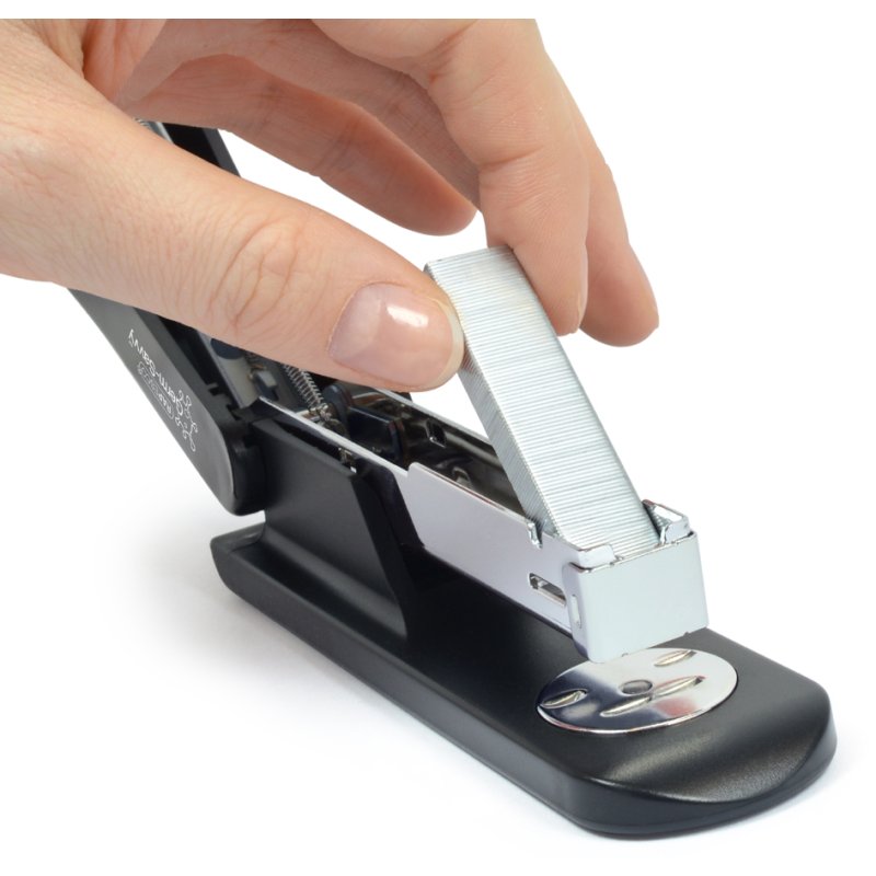 RAPESCO Sting Ray stapler & business staples pack, antibacterial, black, 6 pieces
