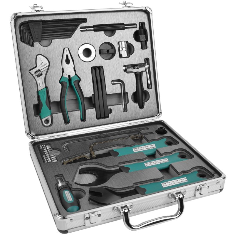 BRÜDER MANNESMANN kit d'outils vélo, 33 pièces, en mallette