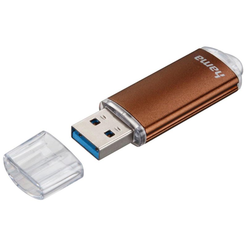 hama USB 3.0 stick Latea, 256 GB, bruin, 90 MB/s