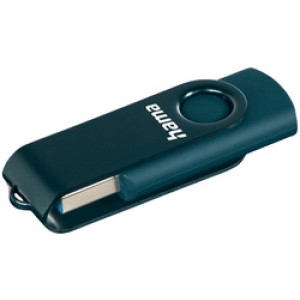 Hama USB 3.0 stick Rotate, 32 GB, petrolblauw