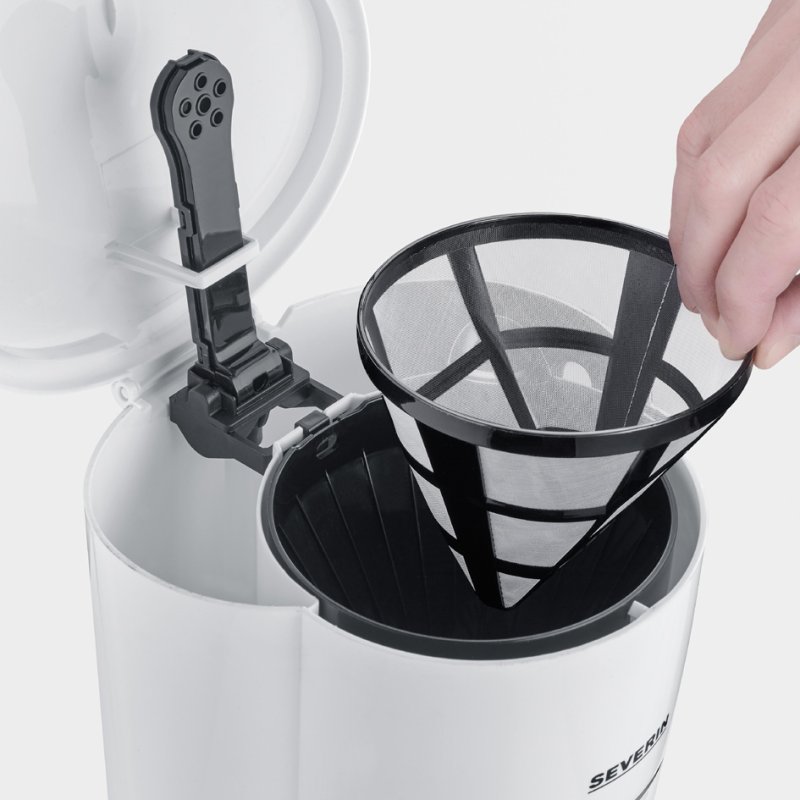 SEVERIN cafetière KA 4323, blanc, 10 tasses, 900 watts