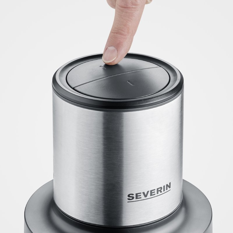 SEVERIN universal mincer KM 3867, stainless steel, black, 1.0 litre