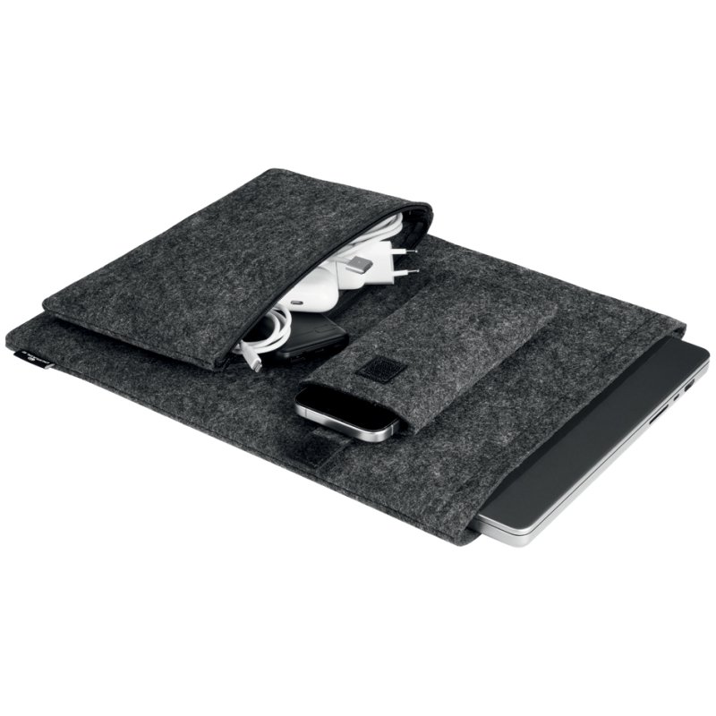 DURABLE laptophoes MultiBag EFFECT, 16,4 inch, PET-vilt, grijs
