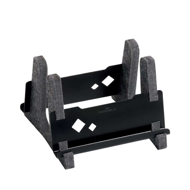 DURABLE support pour ordinateur portable VERTICAL EFFECT, feutre PET, anthracite, 13-17 pouces