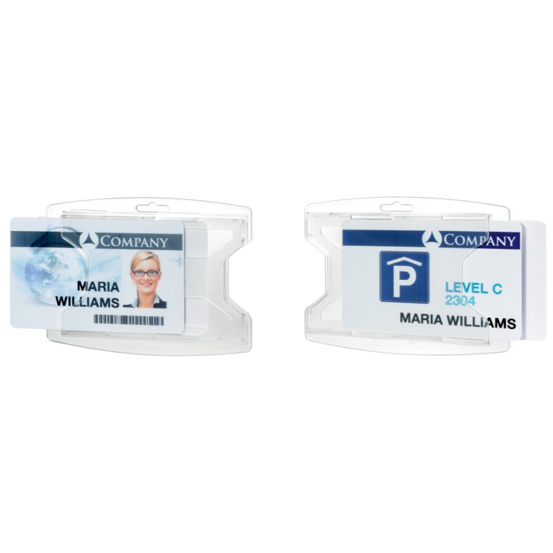 DURABLE porte-cartes reXycle, transparent, 2 cartes, 10 pièces