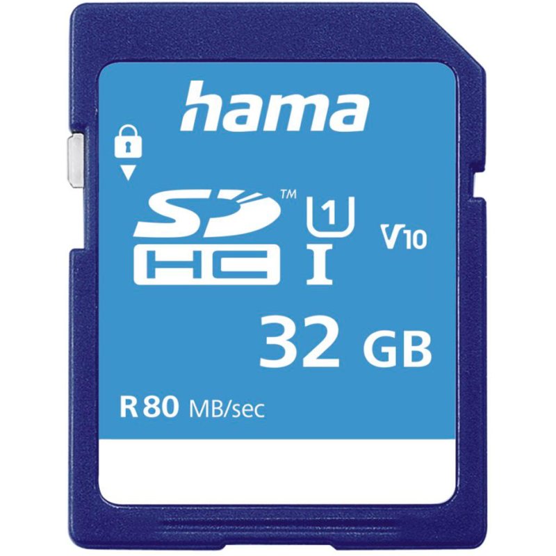 Hama SDHC geheugenkaart, 64 GB, klasse 10, UHS-I