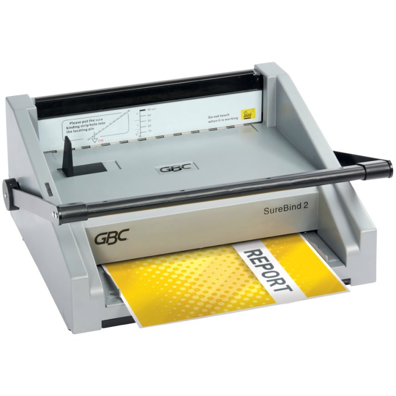 GBC Reliure électrique SureBind 2 Heavy Duty, gris, 500 feuilles, capacité de perforation 20 feuilles