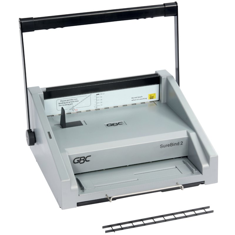 GBC Reliure électrique SureBind 2 Heavy Duty, gris, 500 feuilles, capacité de perforation 20 feuilles