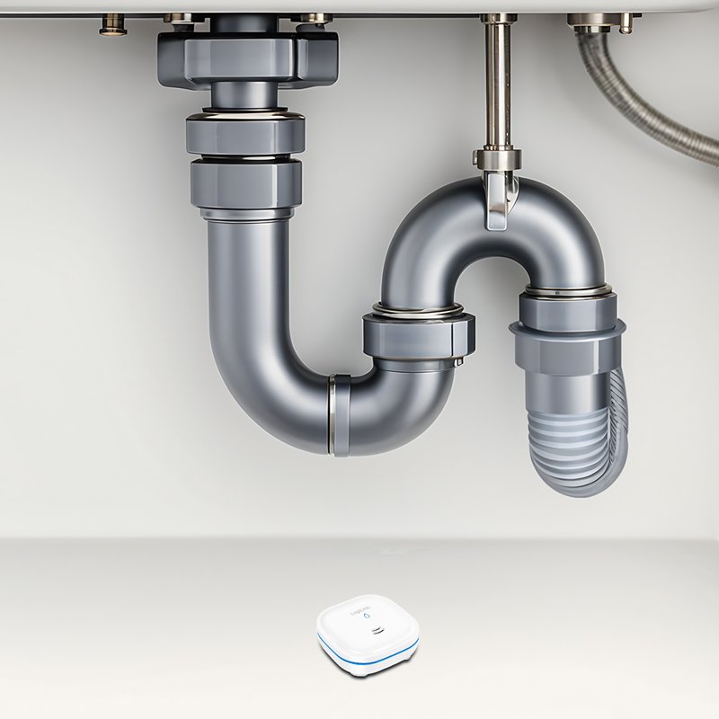 LogiLink Détecteur d'eau, blanc, signal d'alarme 85 dB, IP65