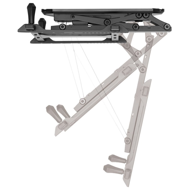 LogiLink support TV électrique pour plafond, 32-70 pouces, commande app, max 35 kg