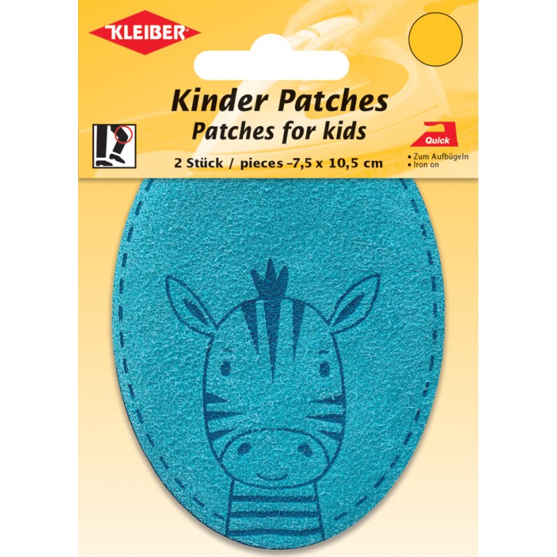 KLEIBER applicateur Hippopotame, rose, 75×105 mm, 2 pièces