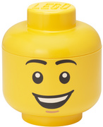 LEGO Mini Opbergkop STORAGE HEAD BOY, geel, 360 ml
