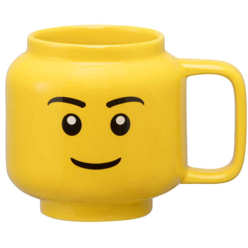LEGO mug à café BOY, 255 ml, jaune, céramique