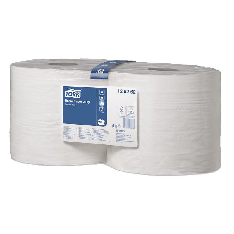 Tork multi-purpose cleaning roll, 2-ply, white, 340 m