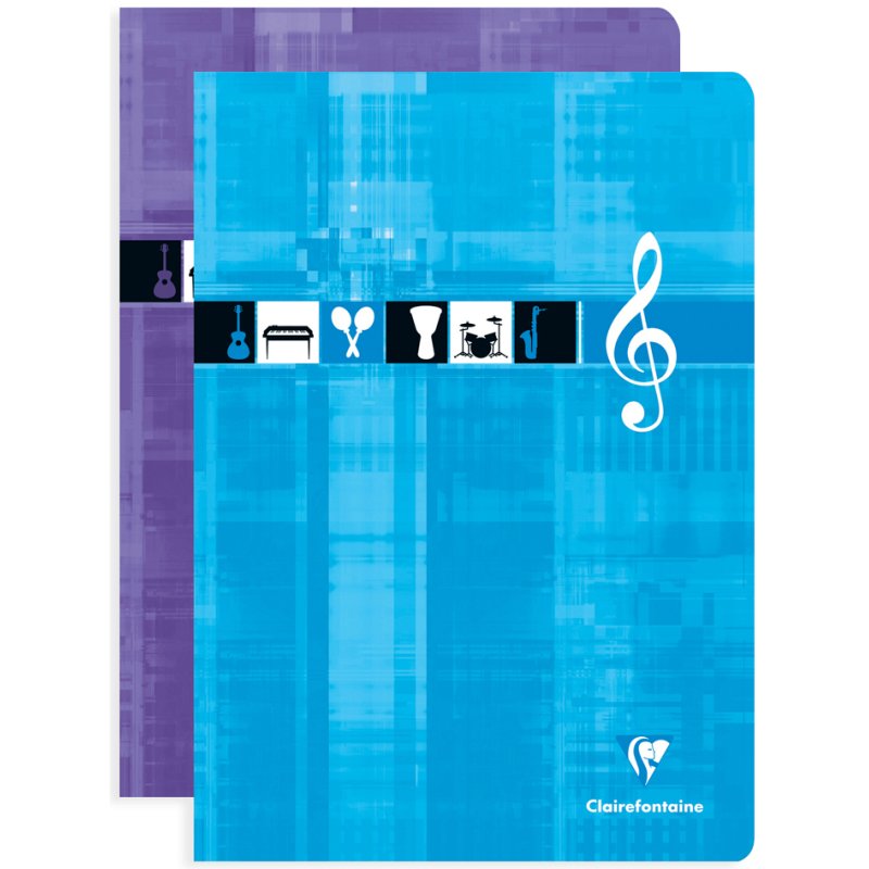 Clairefontaine muziekschrift A4, 10 notenbalken, 48 pagina's