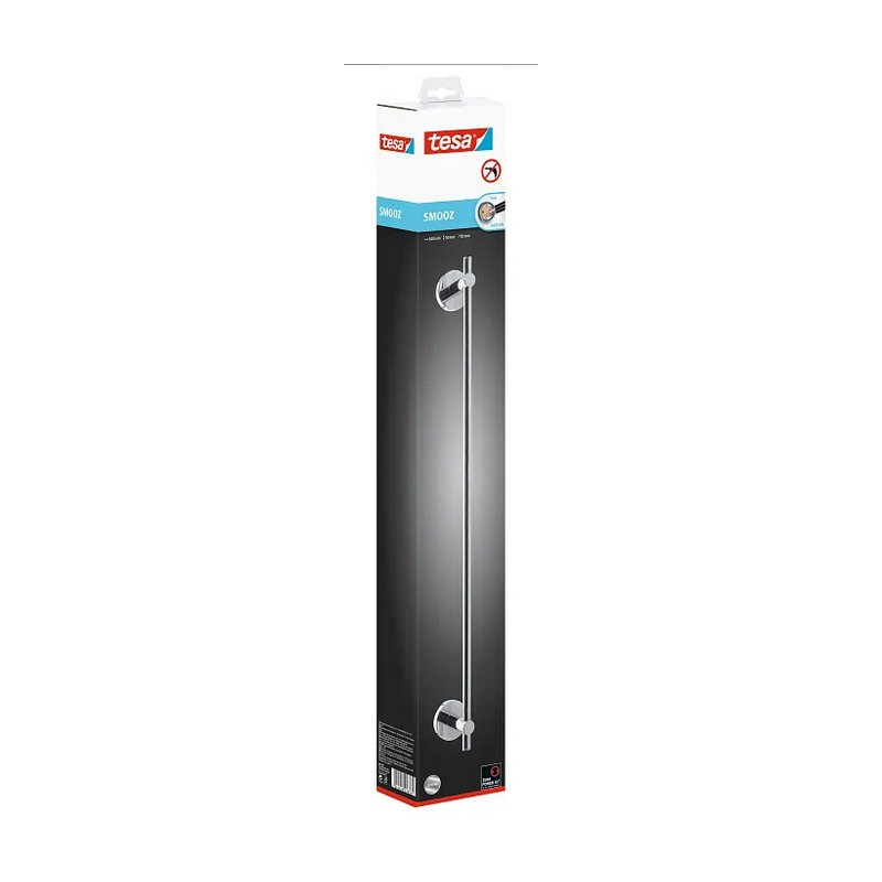 tesa porte-serviettes SMOOZ, monobras, chromé, sans perçage