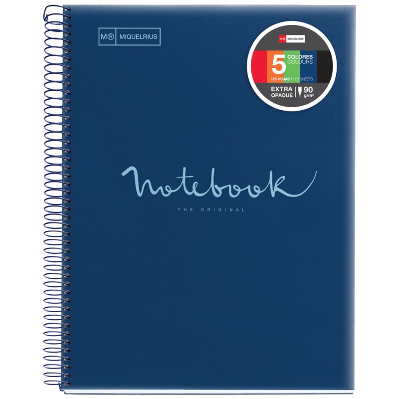 MIQUELRIUS schoolschrift Notebook EMOTIONS, A5, roze, 120 vel