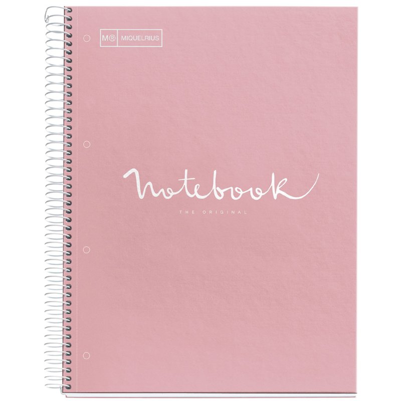 MIQUELRIUS collegeblok Notebook Emotions, A5, lichtblauw geruit, 120 vel