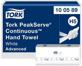 Tork PeakServe handdoekpapier, 201 × 225 mm, wit, 12 × 270 vel