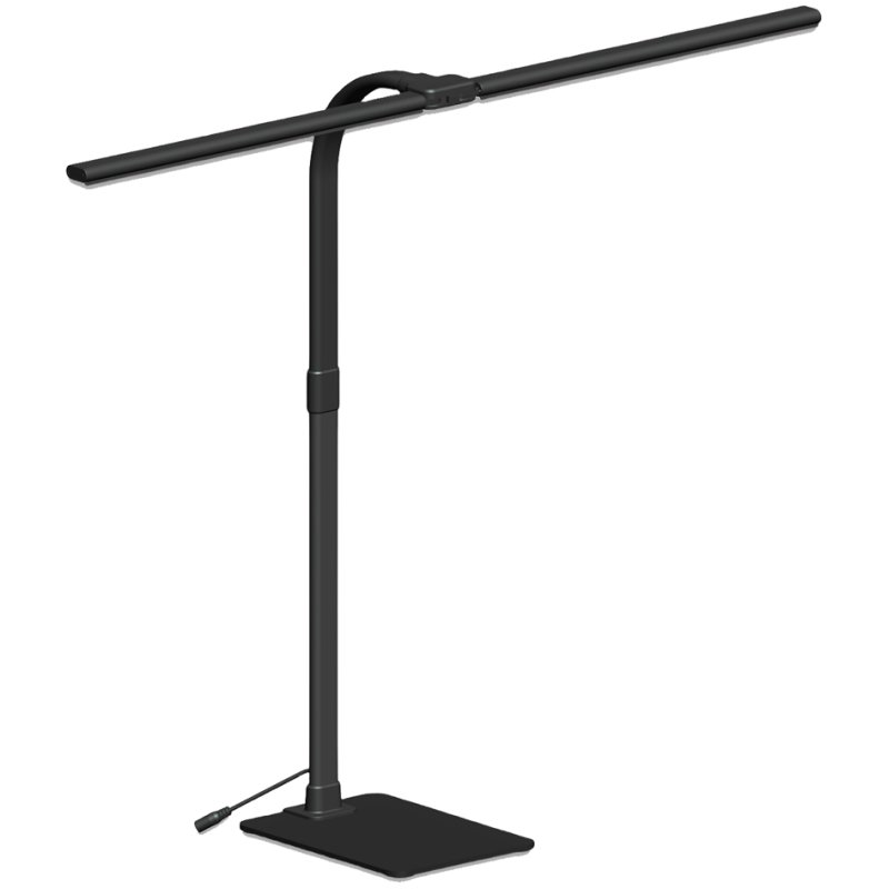 Hansa Lampe de bureau LED Novano, noir, gradable, 20 W