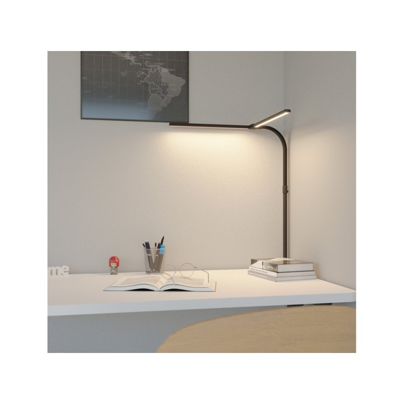 Hansa Lampe de bureau LED Novano, noir, gradable, 20 W
