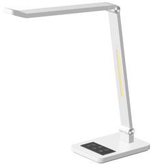 Hansa bureaulamp Tide met voet, wit, dimbaar, 9 W