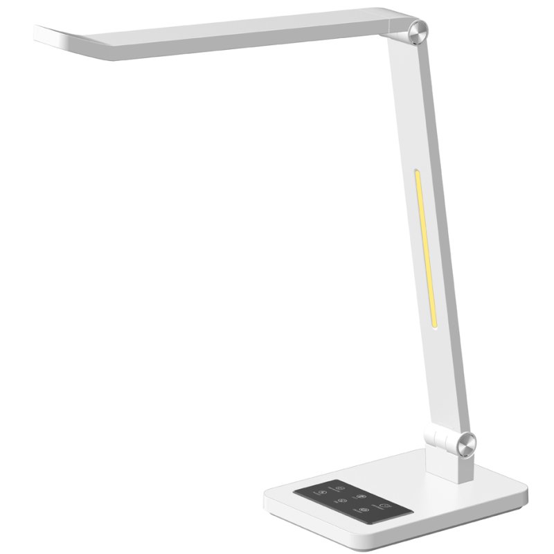 Hansa Lampe de bureau Tide avec trépied, gris métallisé, gradable, 9 W