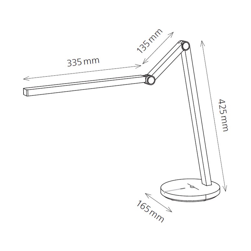 Hansa Lampe de bureau LED Cascade, blanc, 7 W, gradable