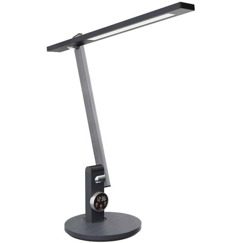 Hansa LED-bureaulamp Beam, donkergrijs, dimmbaar, 12 W