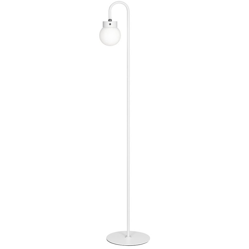 Hansa Flare Bubble LED floor lamp, rechargeable, matt white, 130 cm