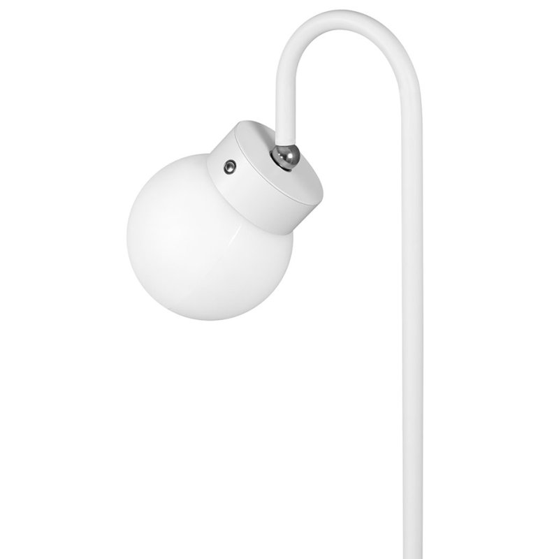 Hansa Flare Bubble LED floor lamp, rechargeable, matt white, 130 cm