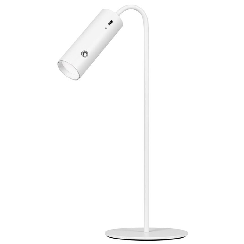 Hansa rechargeable LED desk lamp Flare Spot, white, 4W, 9 hours battery life