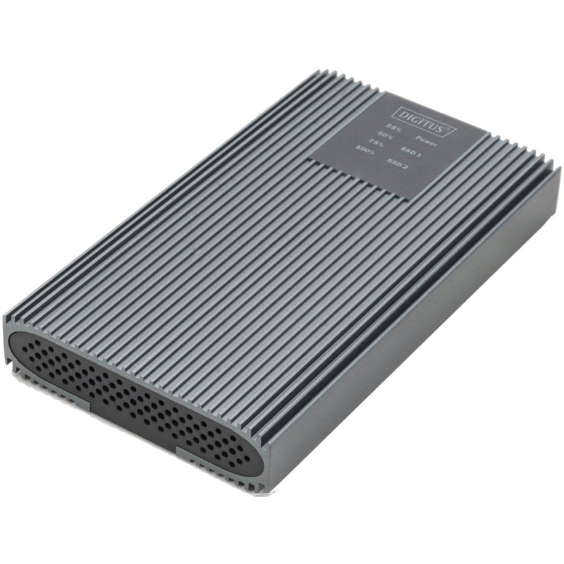 DIGITUS Station de clonage NVMe USB M.2 SSD, 20 Gbps, aluminium