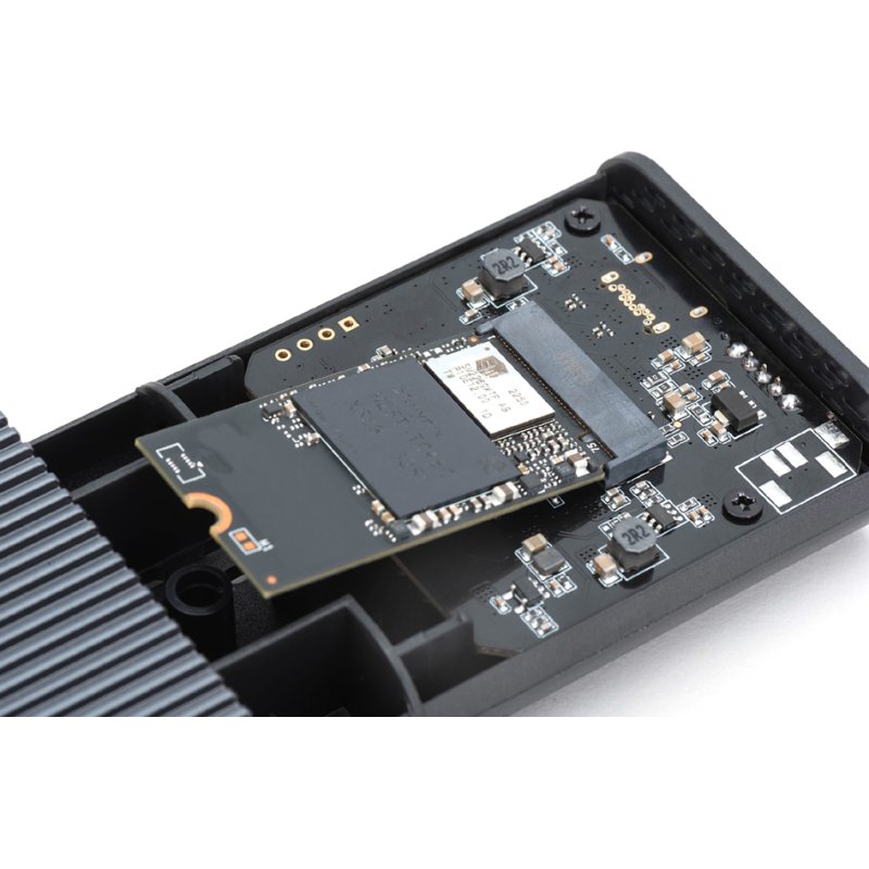 DIGITUS USB enclosure for NVMe SSD, external, 40 Gbps, aluminium
