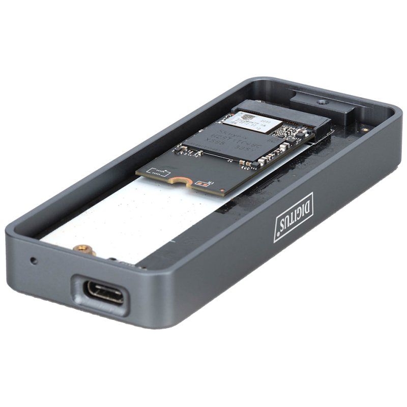 DIGITUS Boîtier SSD USB NVMe externe, 20 Gbps, aluminium, sans outil