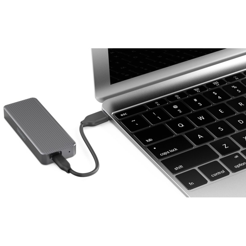DIGITUS Boîtier SSD USB NVMe externe, 20 Gbps, aluminium, sans outil