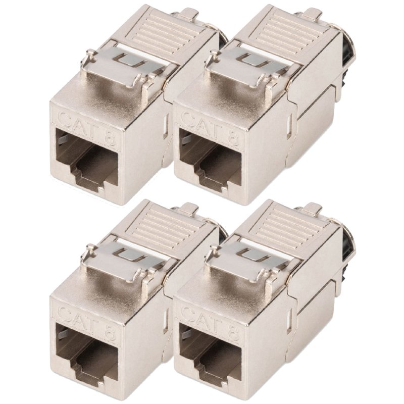DIGITUS module keystonne Cat. 8.1, blindée, lot de 4