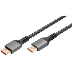 DIGITUS DisplayPort kabel 16K 2.1, 1 meter, zwart