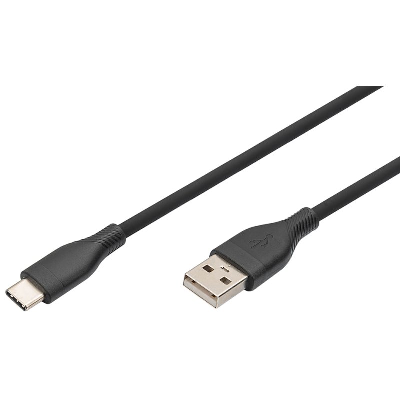 DIGITUS Câble de connexion USB 2.0, USB-C vers USB-A, blanc, 0,5 m