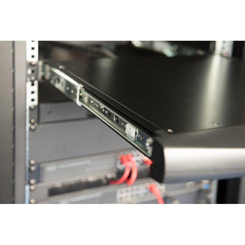 DIGITUS modular HD LCD KVM console, 17-inch TFT, 16-port, black