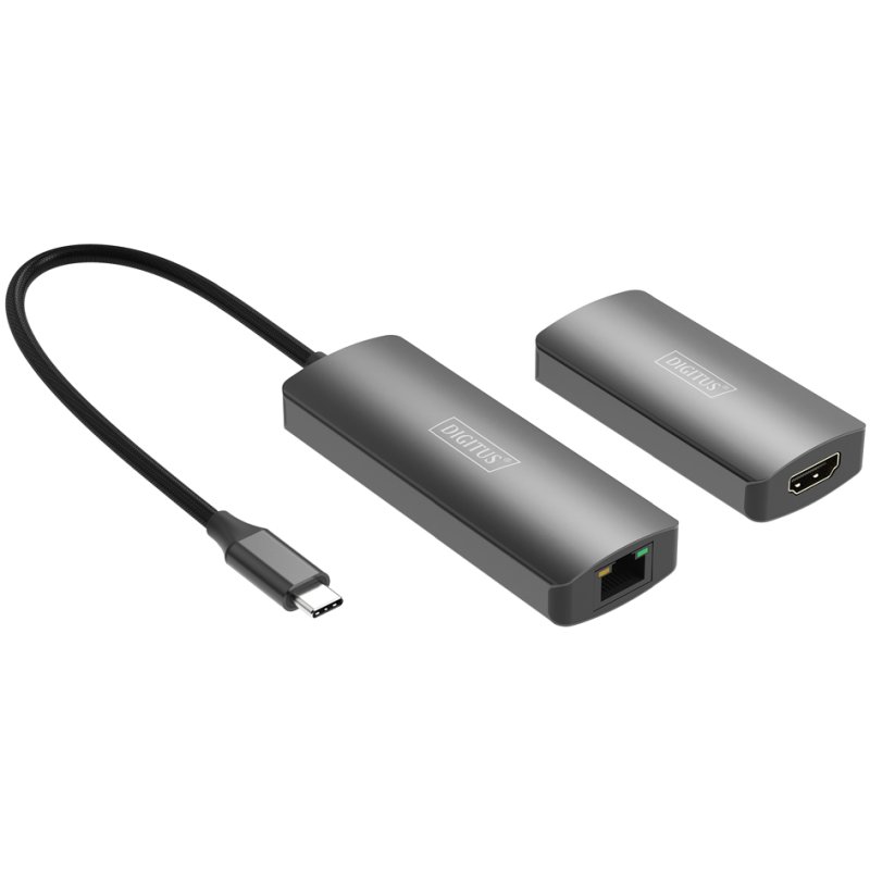 DIGITUS 4K video extender USB-C naar HDMI, 30 m, HDMI 2.1