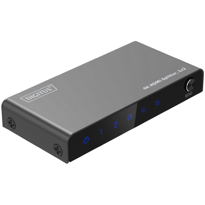 DIGITUS 4K HDMI splitter 1×2, 4K/60Hz, zwart
