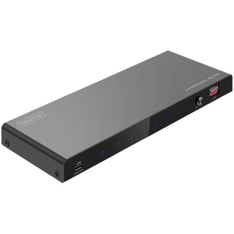 DIGITUS Répartiteur HDMI 8K 1x4, 8K/60Hz, noir