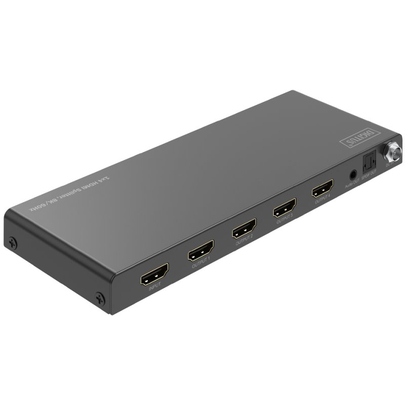 DIGITUS Répartiteur HDMI 8K 1x4, 8K/60Hz, noir