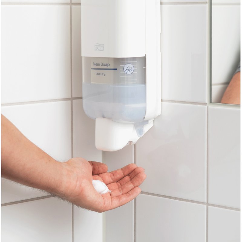 TORK distributeur de savon Elevation, blanc, système S4, plastique