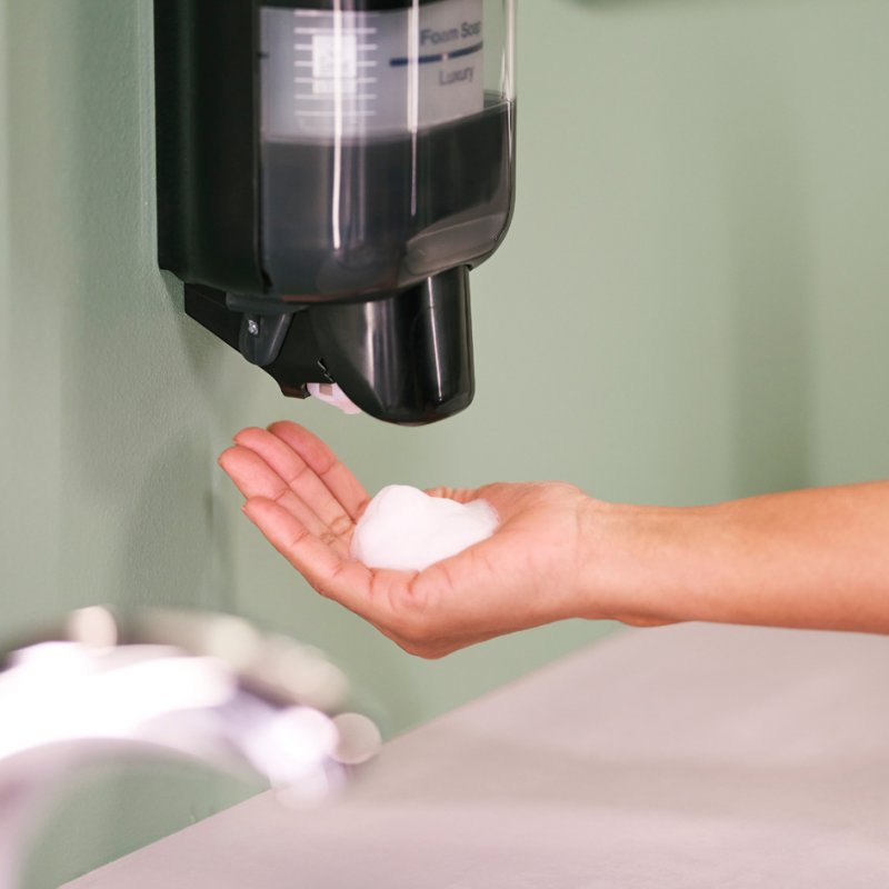 Tork mini zeepdispenser ELEVATION, zwart, kunststof, S5 systeem