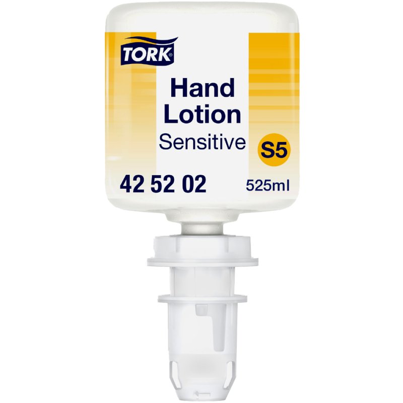 TORK Lotion pour les mains Sensitive, mini-distributeur de savon, sans parfum, 525 ml