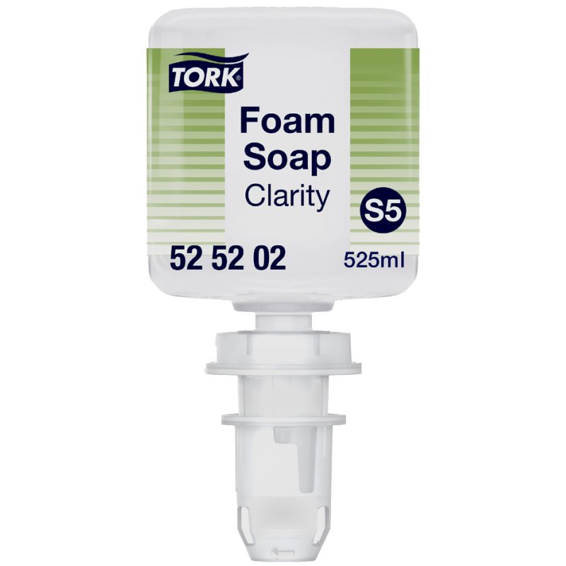TORK savon moussant pur pour mini-distributeur, sans parfum, transparent, 525 ml
